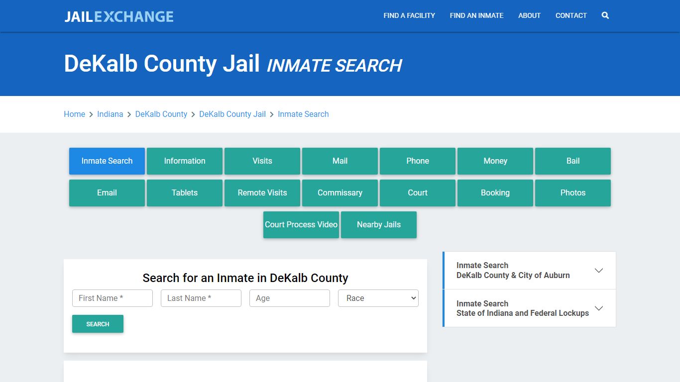 DeKalb County Jail, IN Inmate Search: Roster & Mugshots - Jail Exchange