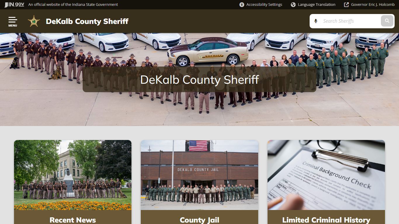 DeKalb County Sheriff: Home - IN.gov